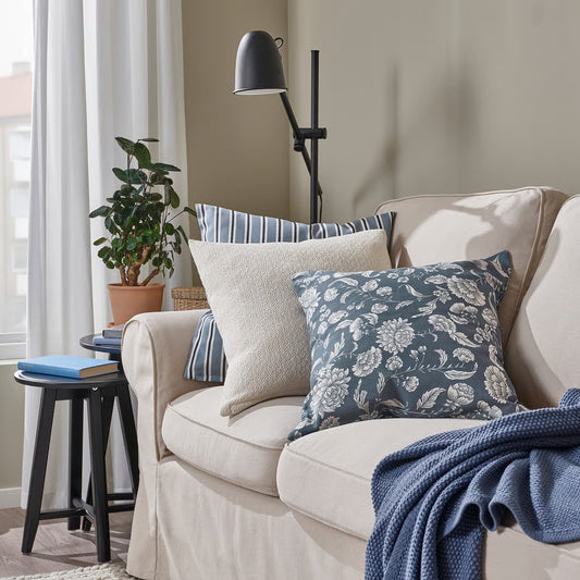 Idalinnea Cushion Cover, Dark Grey-Blue (50x50 cm) - IKEA