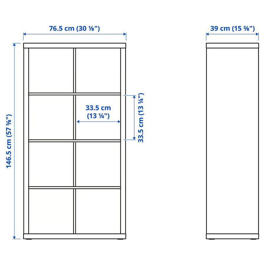 Kallax Signature Shelving unit, Minimalist white (77x147 cm) - IKEA