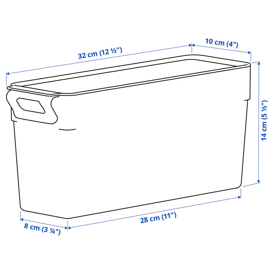 Klippkaktus Fridge Organizer, Transparent Slim Module (32x10x14 cm) - IKEA