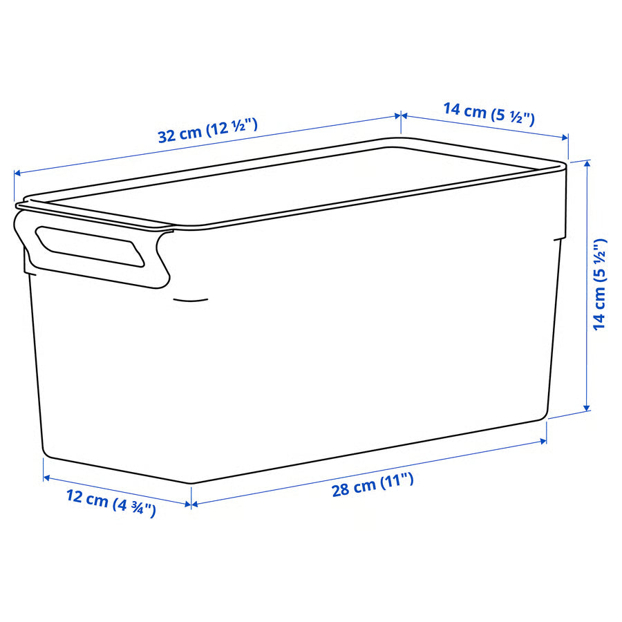 Klippkaktus Fridge Organizer, Transparent Slim Module (32x14x14 cm) - IKEA