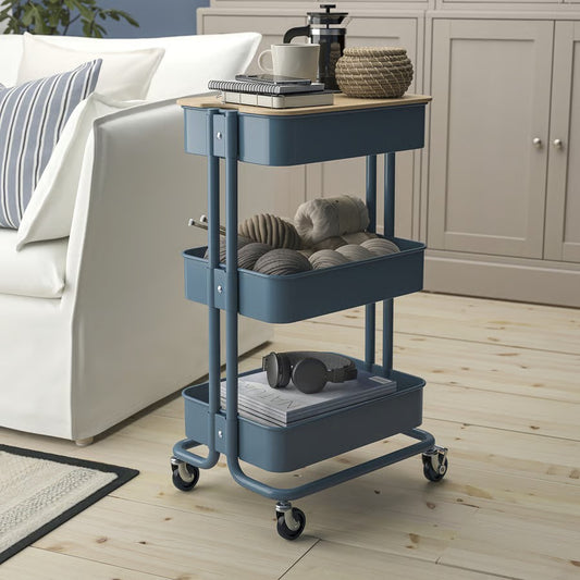 Råskog Trolley, Grey-Blue (35x45x77 cm) - IKEA