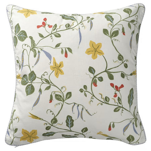 Ängspalpmal Delicate Bloom Cover, White/Floral Pattern (50x50 cm) - IKEA
