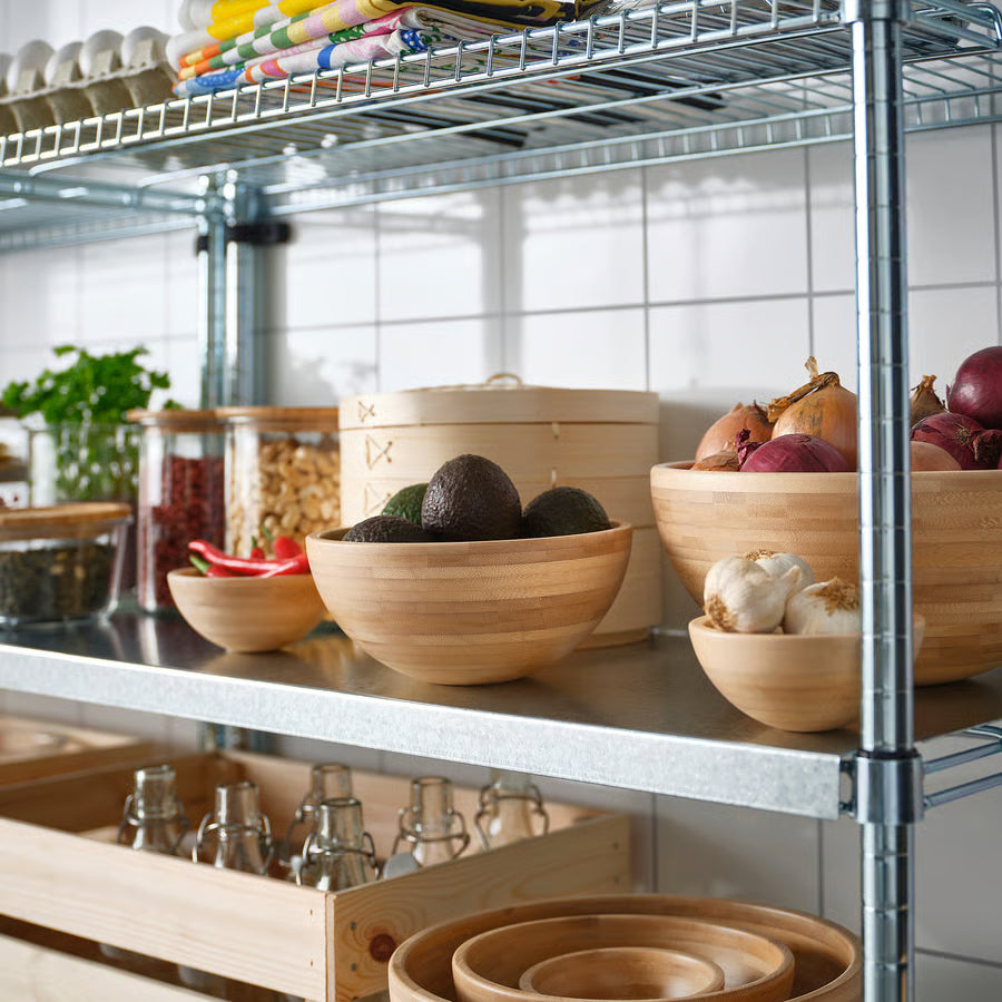 Blanda Artisanal Serving Bowl, Natural Sustainable Bamboo - IKEA