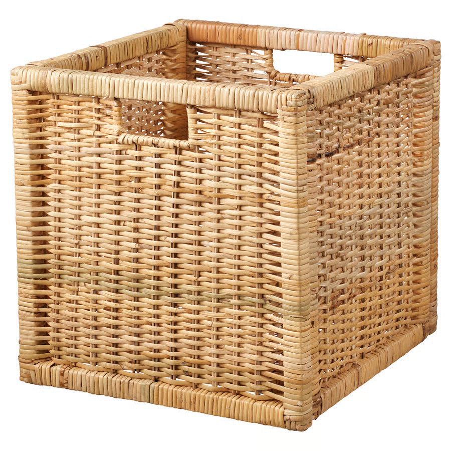 Branas Hand-Woven Basket, Premium Rattan (32x34x32 cm) - IKEA