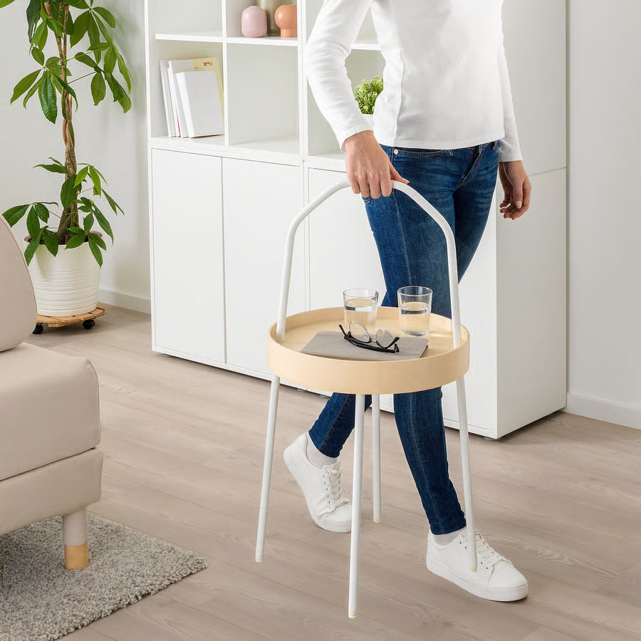 Burvik Side Table, White (38 cm) - IKEA