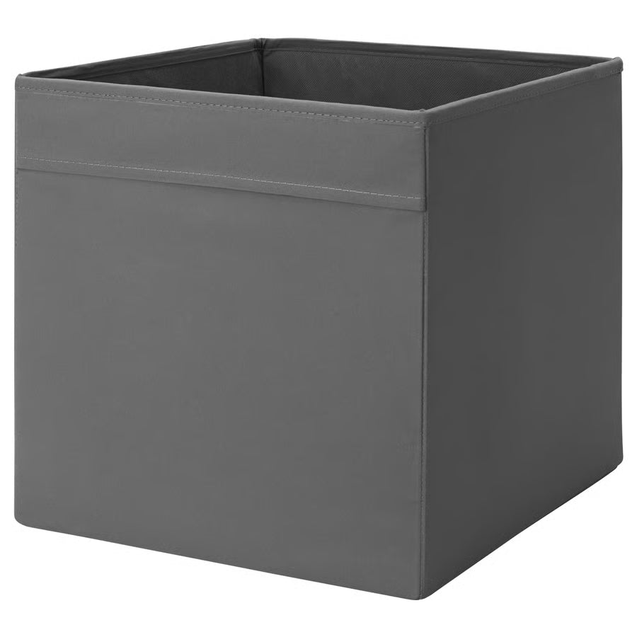 Dröna Architectural Storage Box, Deep Slate Grey (33x38x33 cm) - IKEA
