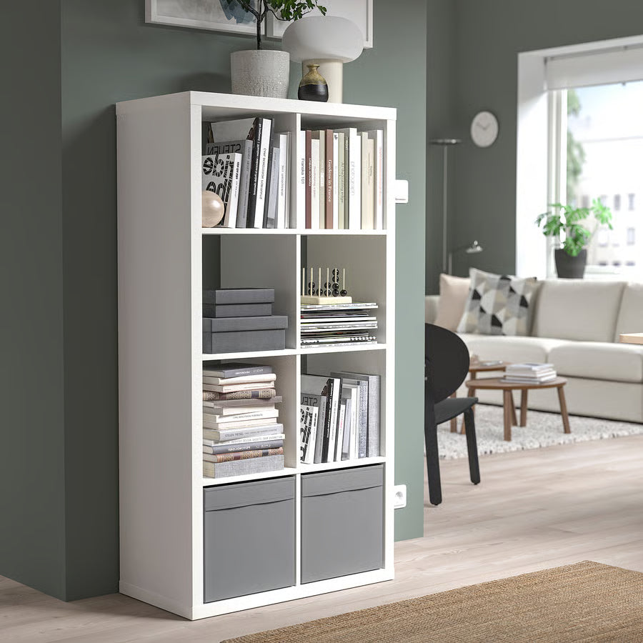 Dröna Architectural Storage Box, Deep Slate Grey (33x38x33 cm) - IKEA