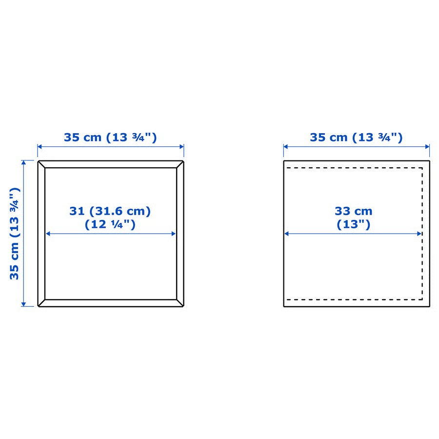Eket Modular Cabinet, Dark-Grey (35x35x35 cm) - IKEA