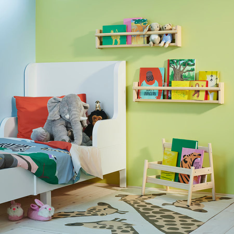 Flisat Architectural Wall Ledge, White-Stained Pine (70x9x16 cm)- IKEA