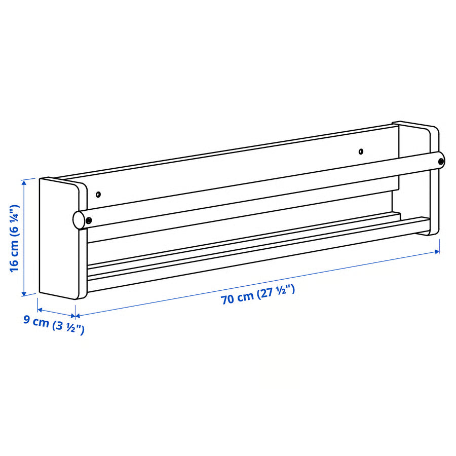 Flisat Designer Wall Ledge, Blush Pink (70x9x16 cm) - IKEA