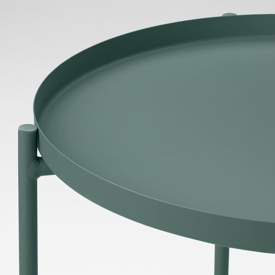 Gladom Tray Table, Dark Grey-Green (45x53 cm) - IKEA