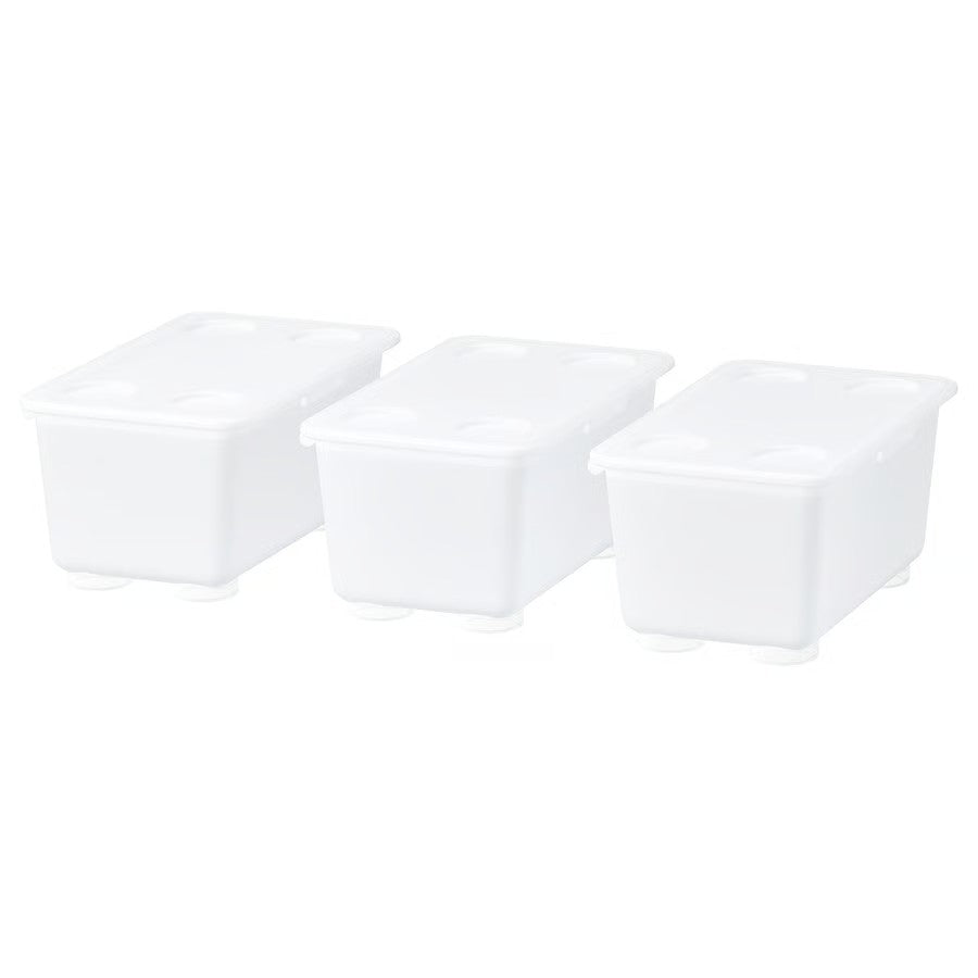 Glis Box with Lid, Transparent (17x10 cm) - IKEA