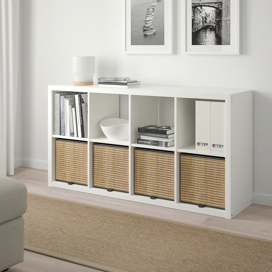 Gnabbas Woven Bas, Natural Seagrass (32x35x32 cm)- IKEA