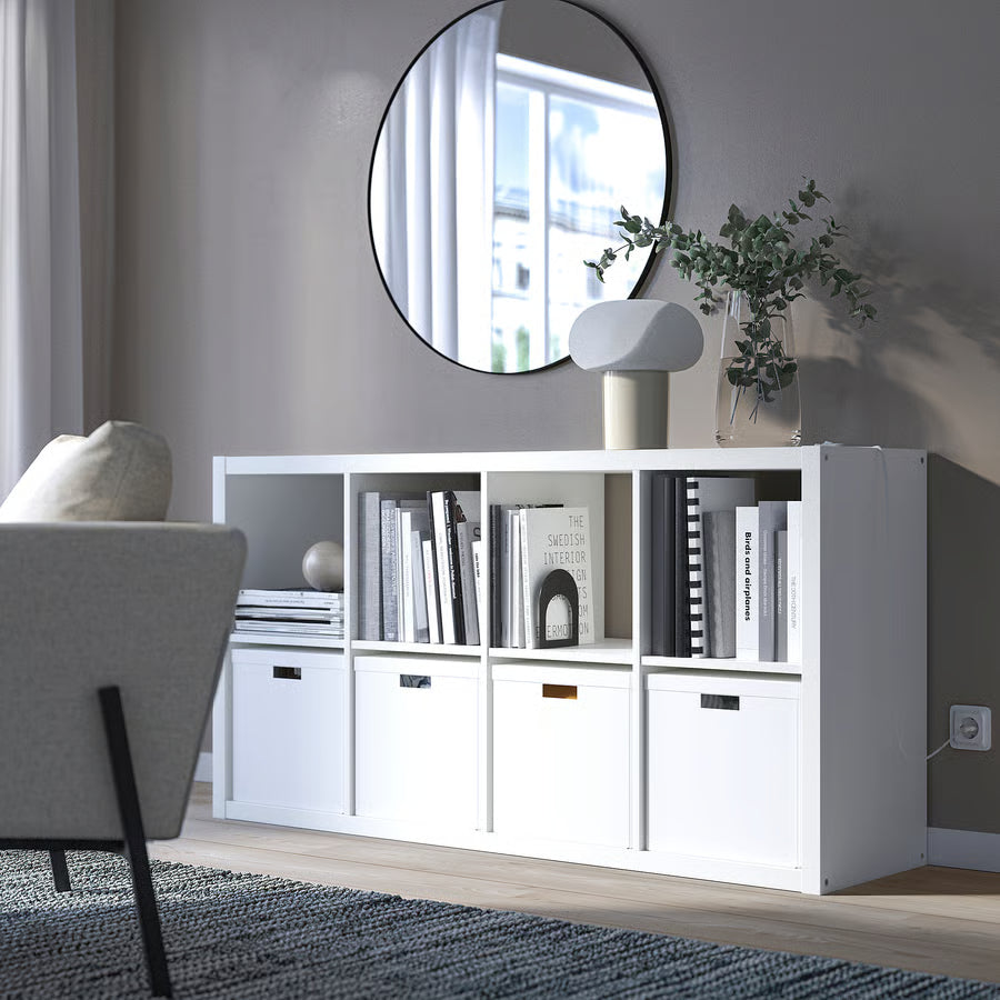 Kallax Signature Shelving unit, Minimalist white (77x147 cm) - IKEA