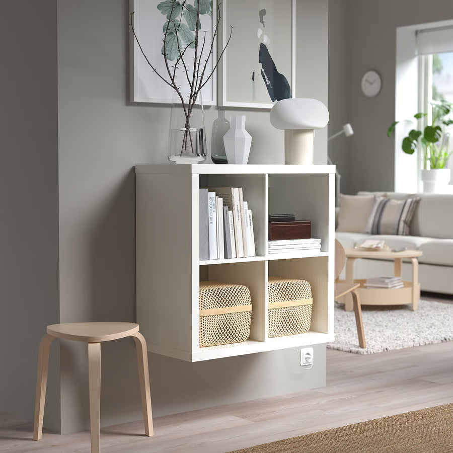Kallax Signature Shelving unit, Minimalist white (77x77 cm) - IKEA