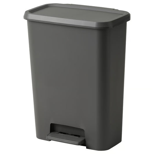 Knockla Heavy-Duty Pedal Bin, Dark Grey (50L) - IKEA