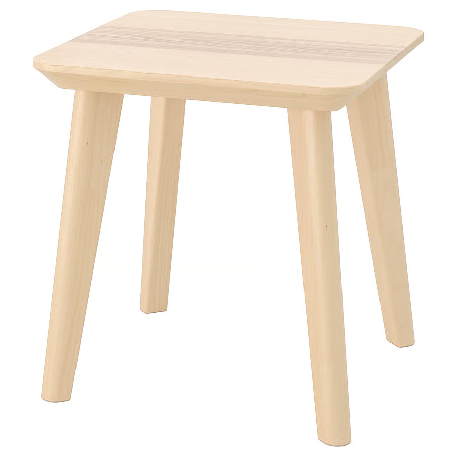 Lisabo Designer Side Table, Natural Ash Veneer (45x45 cm) - IKEA