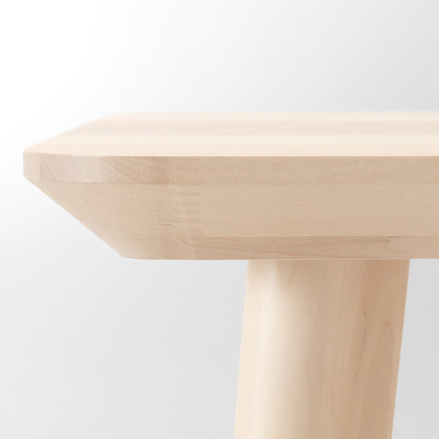 Lisabo Designer Side Table, Natural Ash Veneer (45x45 cm) - IKEA