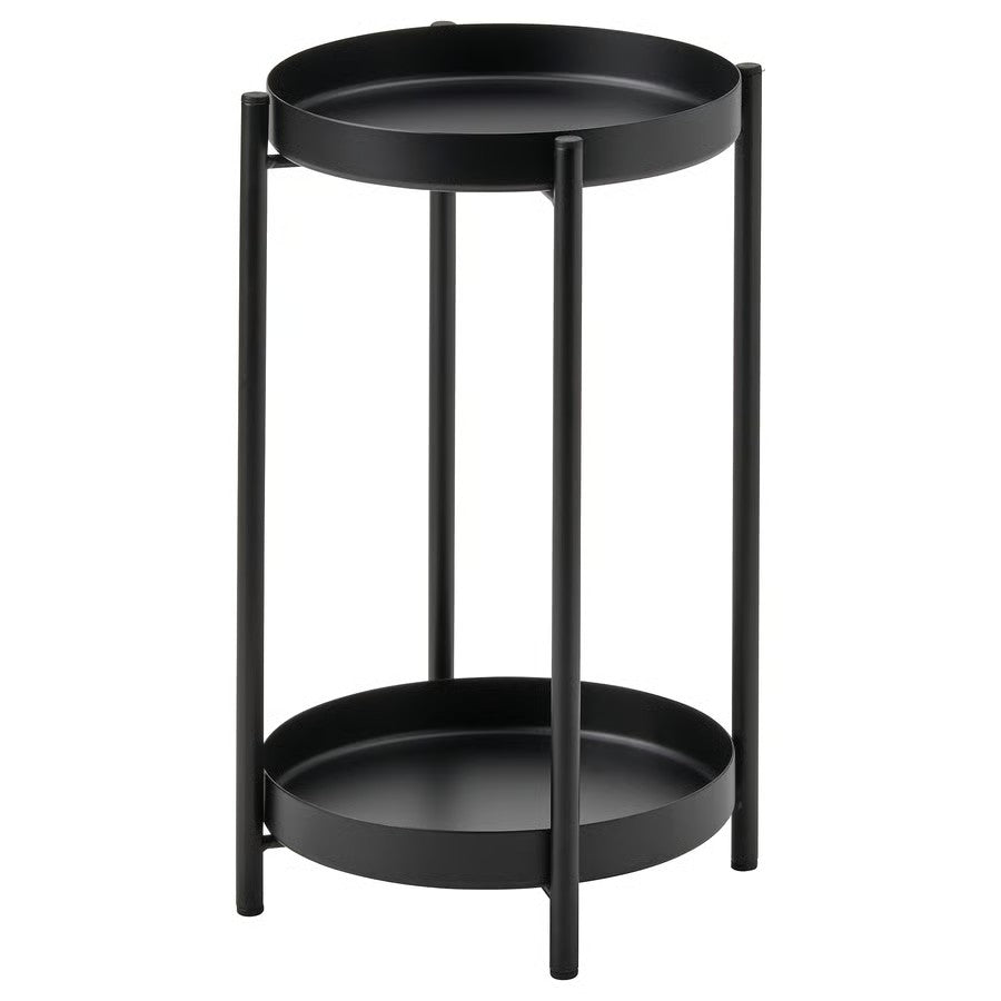 Olivblad Plant Stand, In/Outdoor Black (35 cm) - IKEA