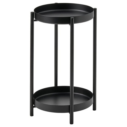 Olivblad Plant Stand, In/Outdoor Black (35 cm) - IKEA
