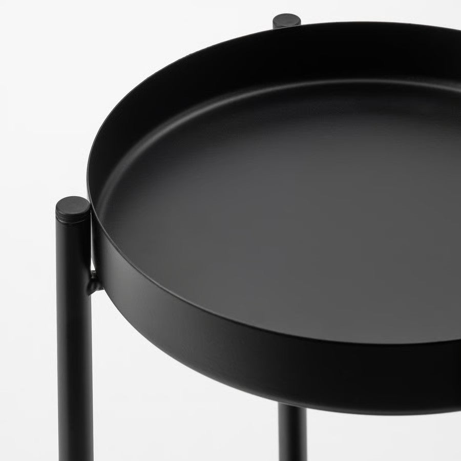 Olivblad Plant Stand, In/Outdoor Black (35 cm) - IKEA