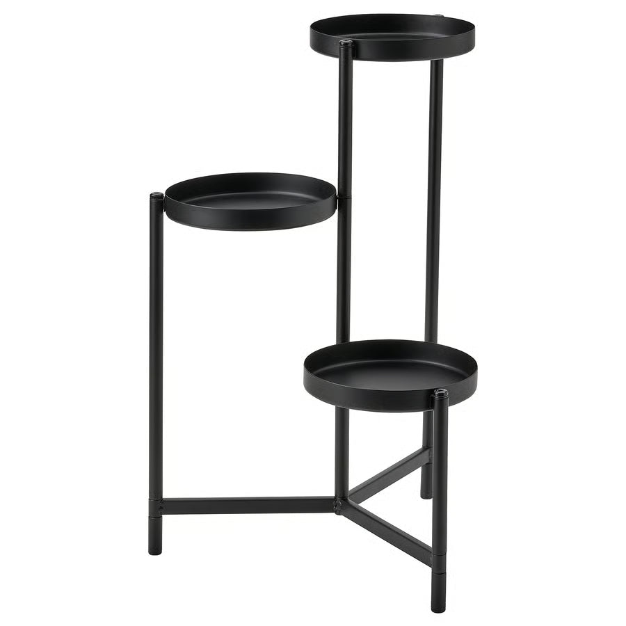 Olivblad Multi-Level Plant Stand, Indoor & Outdoor Black (58 cm) - IKEA