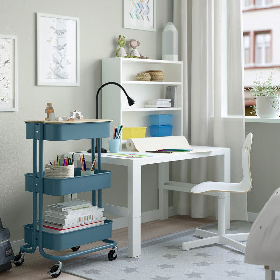 Råskog Trolley, Grey-Blue (35x45x77 cm) - IKEA