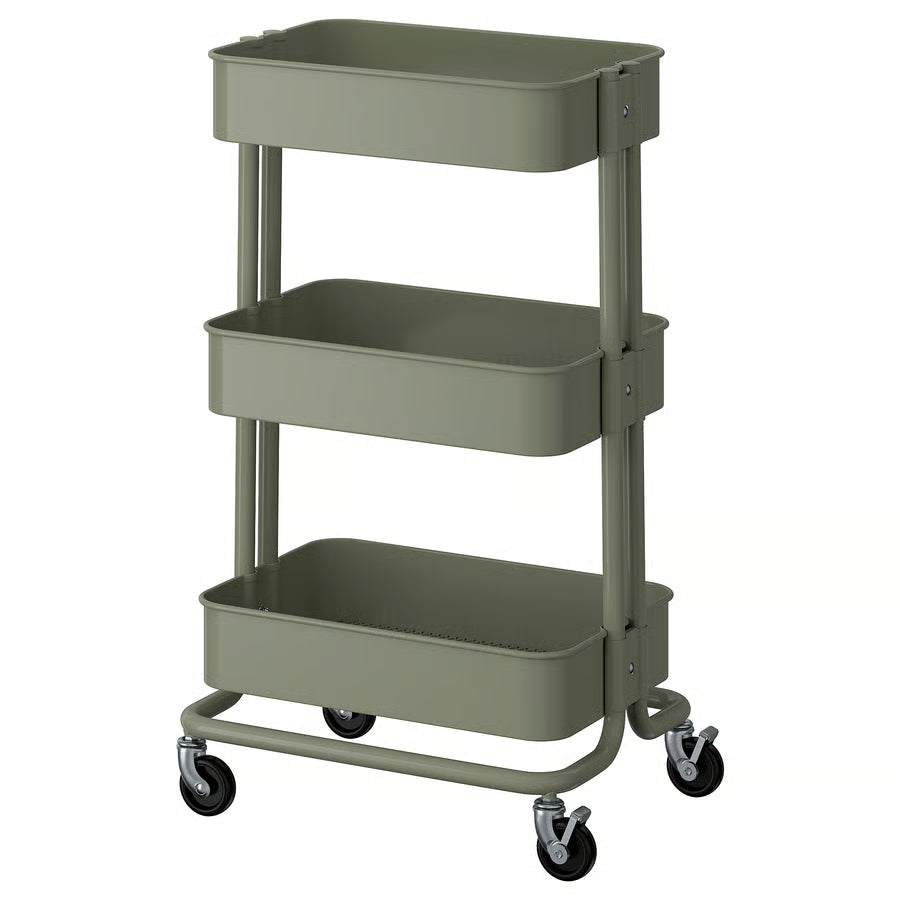 Råskog Master Trolley, Sage Garden – Grey-Green (35x45x77 cm) - IKEA