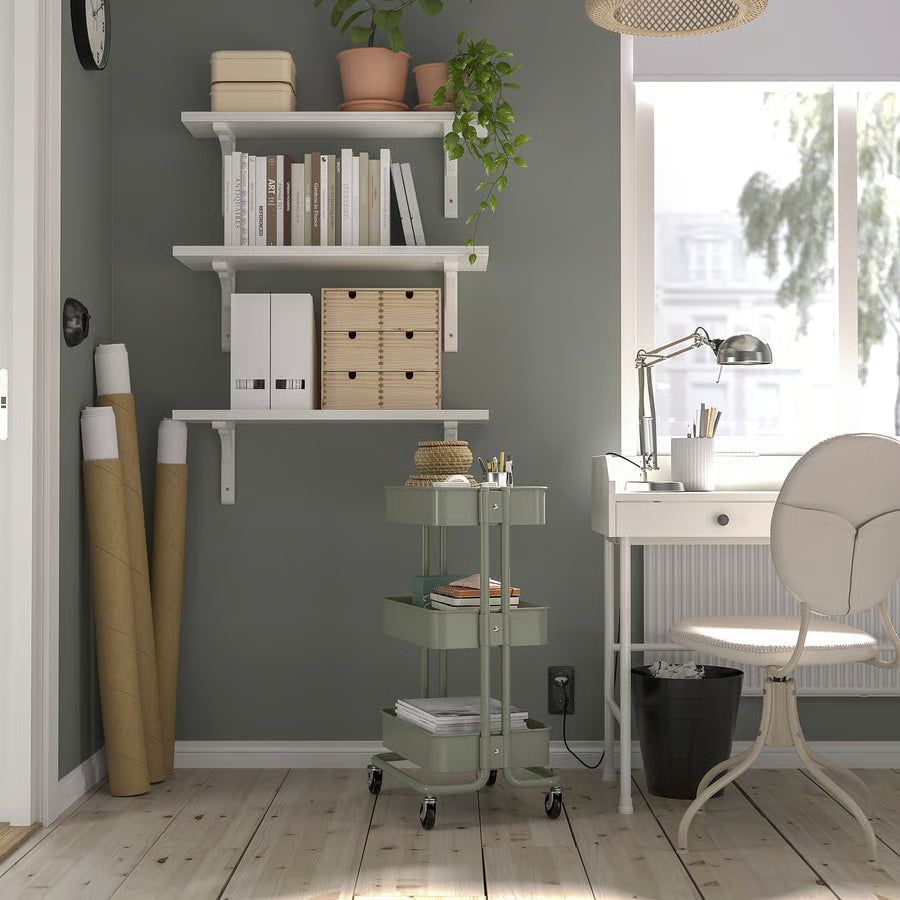 Råskog Master Trolley, Sage Garden – Grey-Green (35x45x77 cm) - IKEA