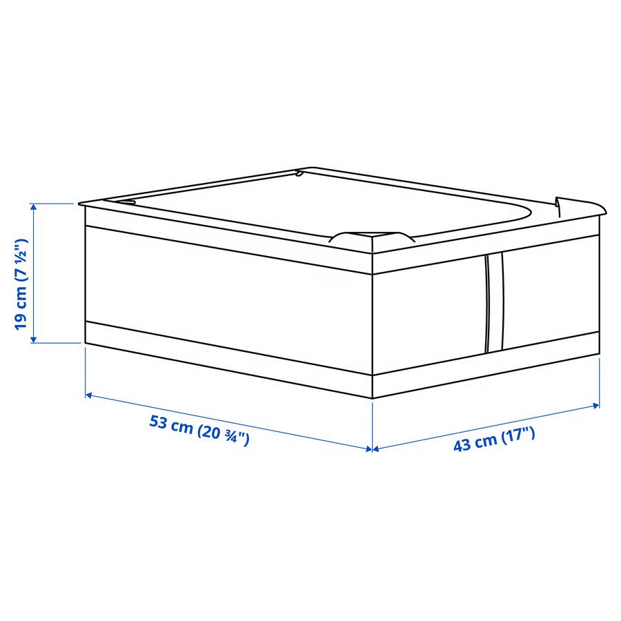 Skubb Storage Case, Dark-Grey (43x53x19 cm) - IKEA