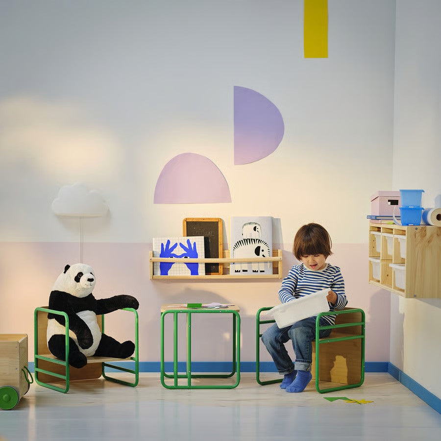 Småskrake Multi-Functional Child Chair/Table, Green - IKEA