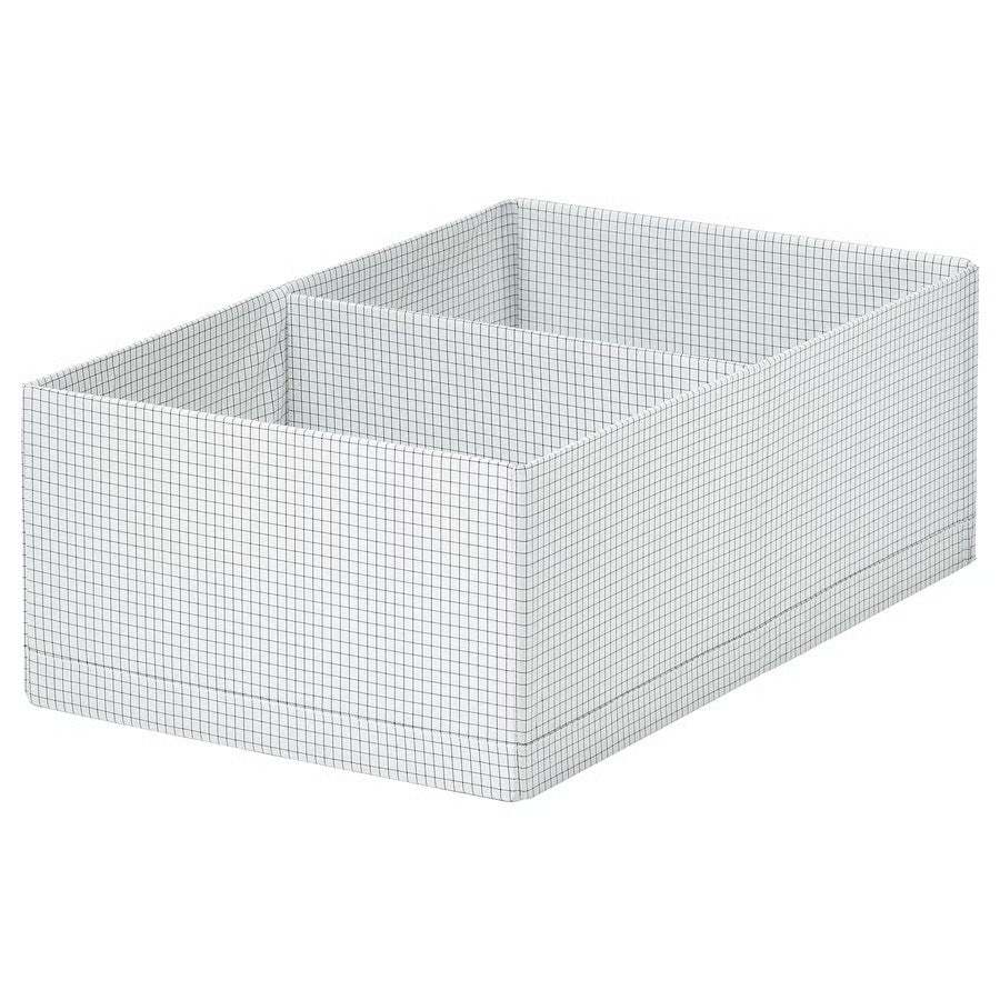 Stuk Box with Compartments, White/Black (32x51x18 cm) - IKEA