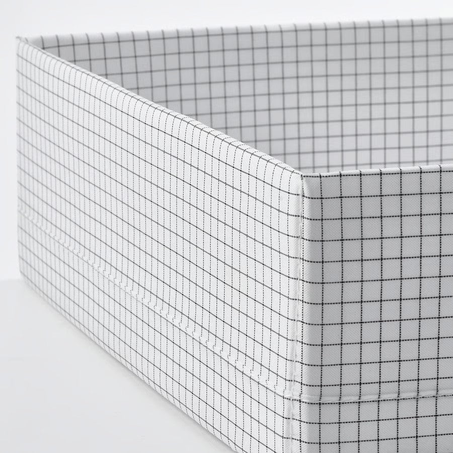 Stuk Box with Compartments, White/Black (32x51x10 cm) - IKEA