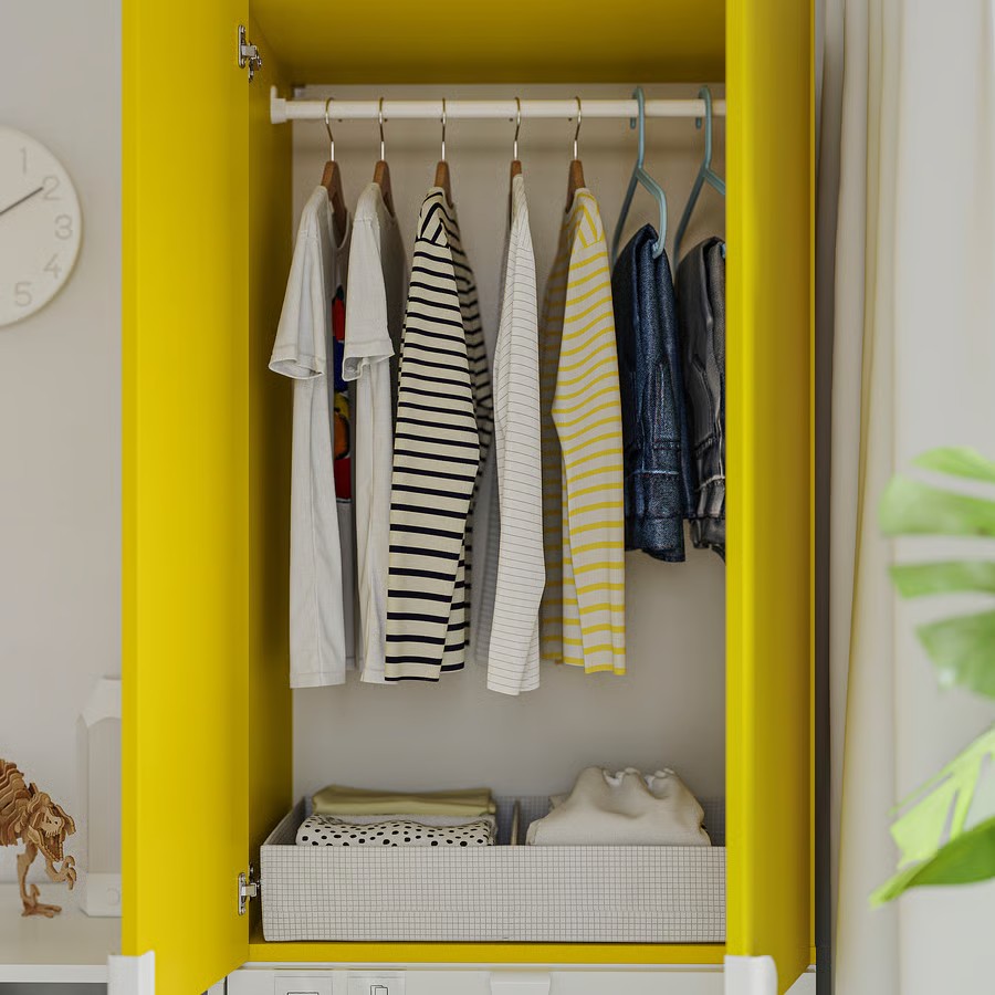 Stuk Box with Compartments, White/Black (32x51x10 cm) - IKEA