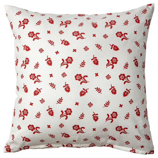 Tågsäckmal Cushion Cover, White/Floral Pattern (50x50 cm) - IKEA
