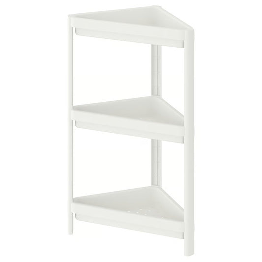 Vesken Corner Shelf Unit, White (33x33x71 cm) - IKEA