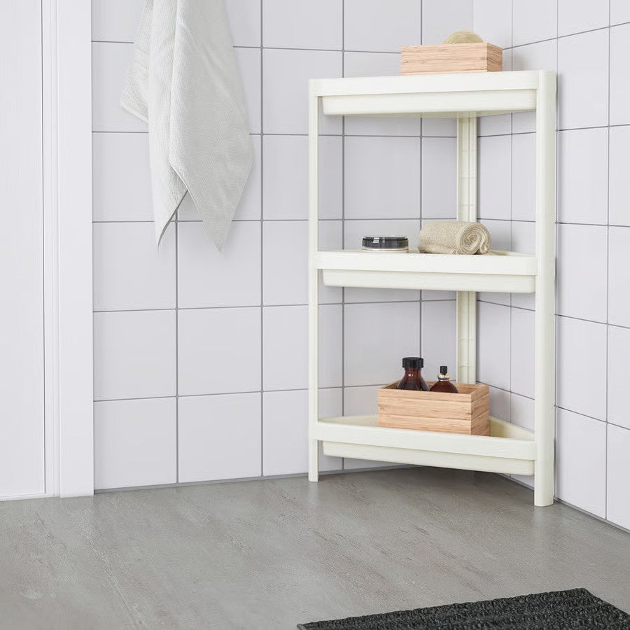 Vesken Corner Shelf Unit, White (33x33x71 cm) - IKEA