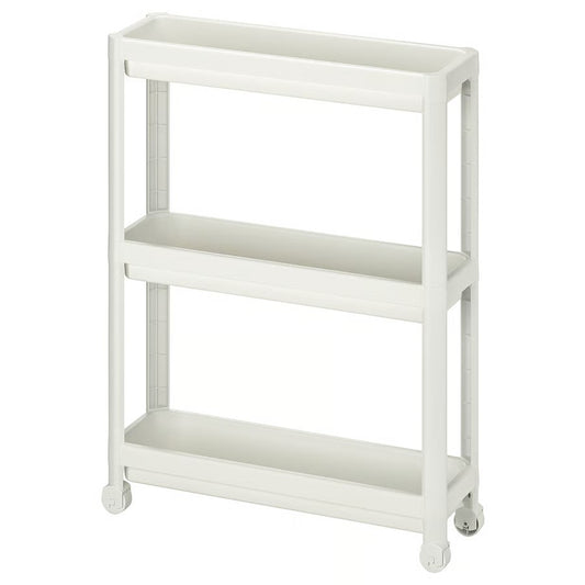 Vesken Trolley, White (54x18x71 cm) - IKEA
