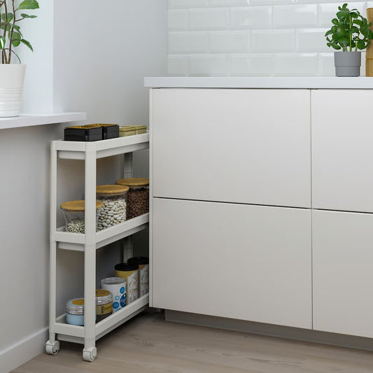 Vesken Trolley, White (54x18x71 cm) - IKEA