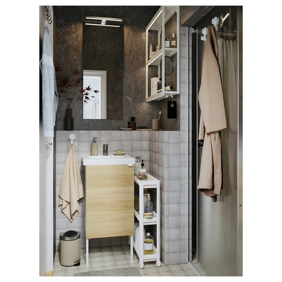 Vesken Trolley, White (54x18x71 cm) - IKEA